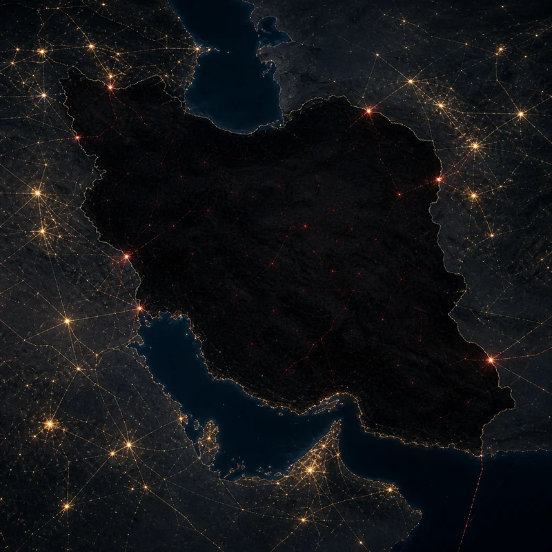 Will Iran experience a total internet blackout by August 31, 2026?